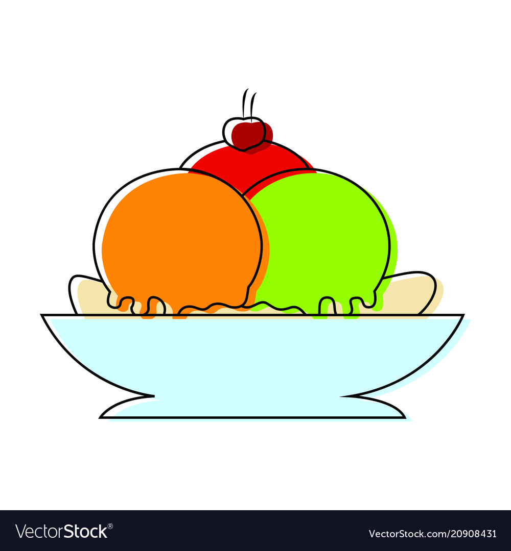 Fast food object vector image Fast food object