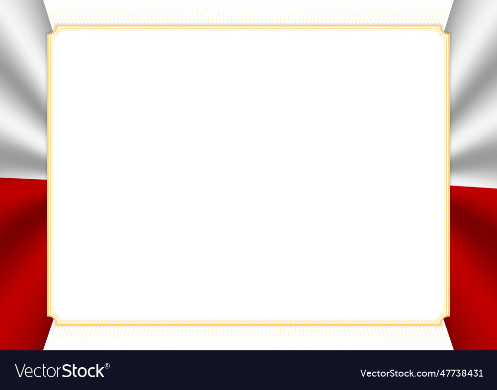 Horizontal frame and border with tonga flag vector image Horizontal frame and border with tonga flag
