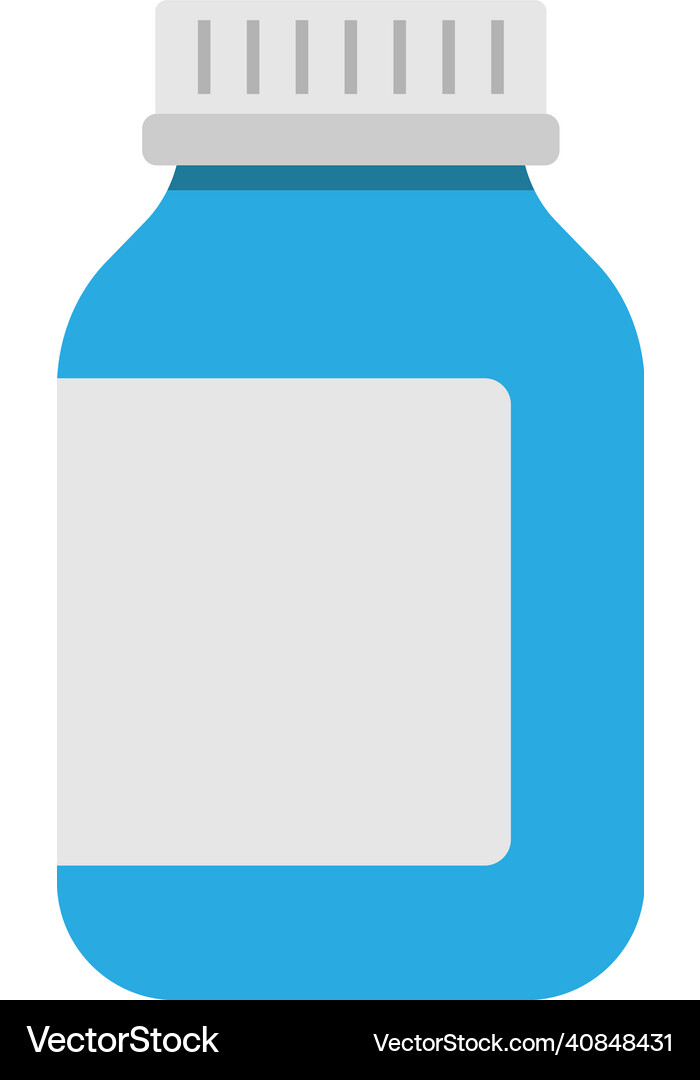 Medicine bottle icon design template isolated Vector Image