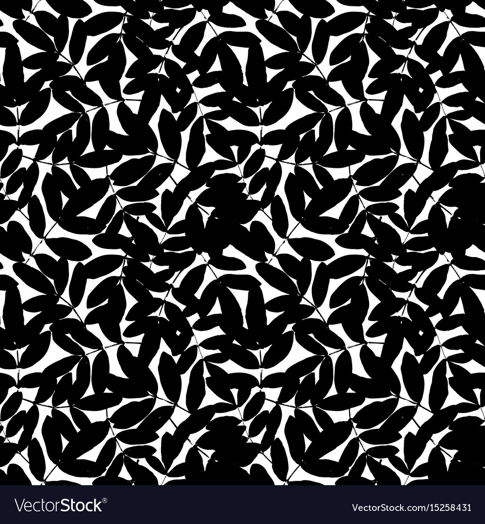Seamless pattern with leafs
