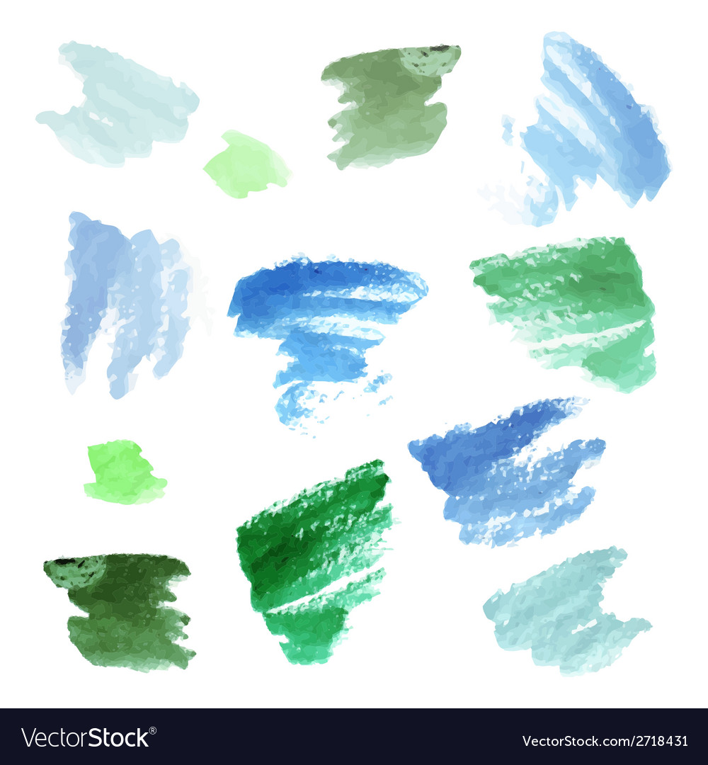 Watercolor background set