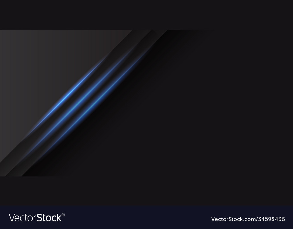 Abstract black background with shiny blue light