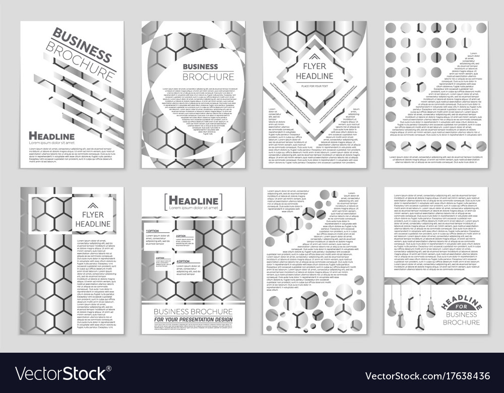 Abstract layout background set for art