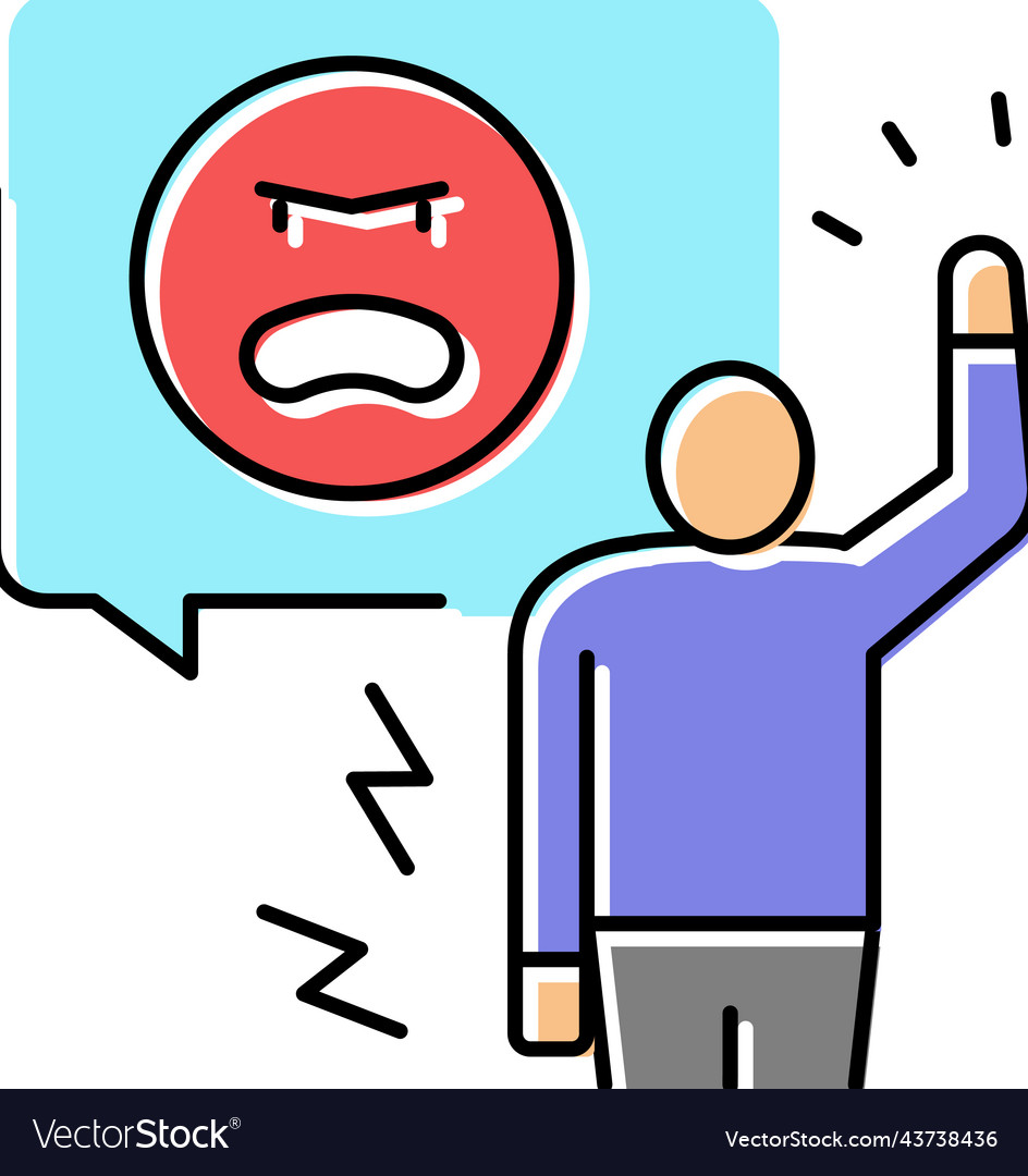 Aggressive Person Color Icon Royalty Free Vector Image aggressive-person-color-icon-royalty-free-vector-image