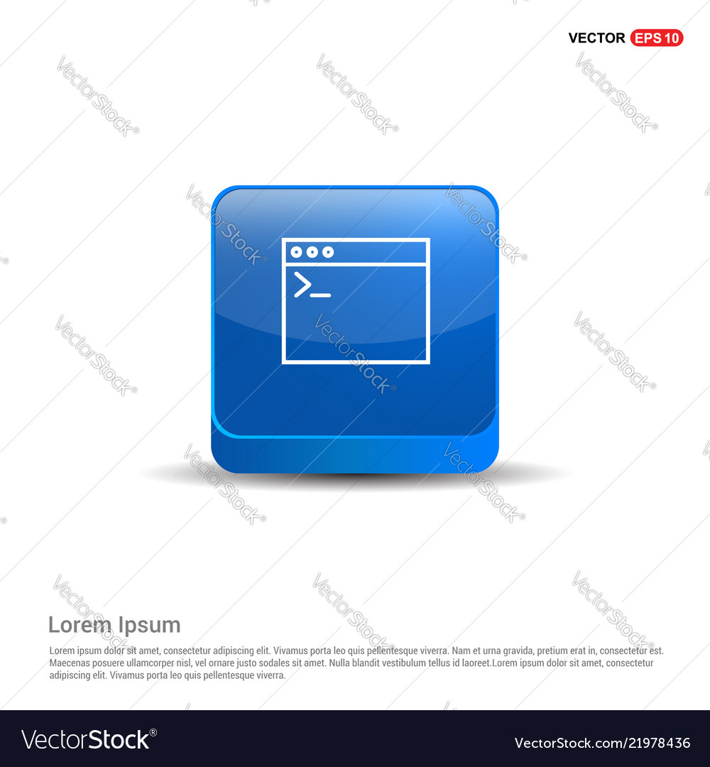 Code Button - Blue Programming Icon
