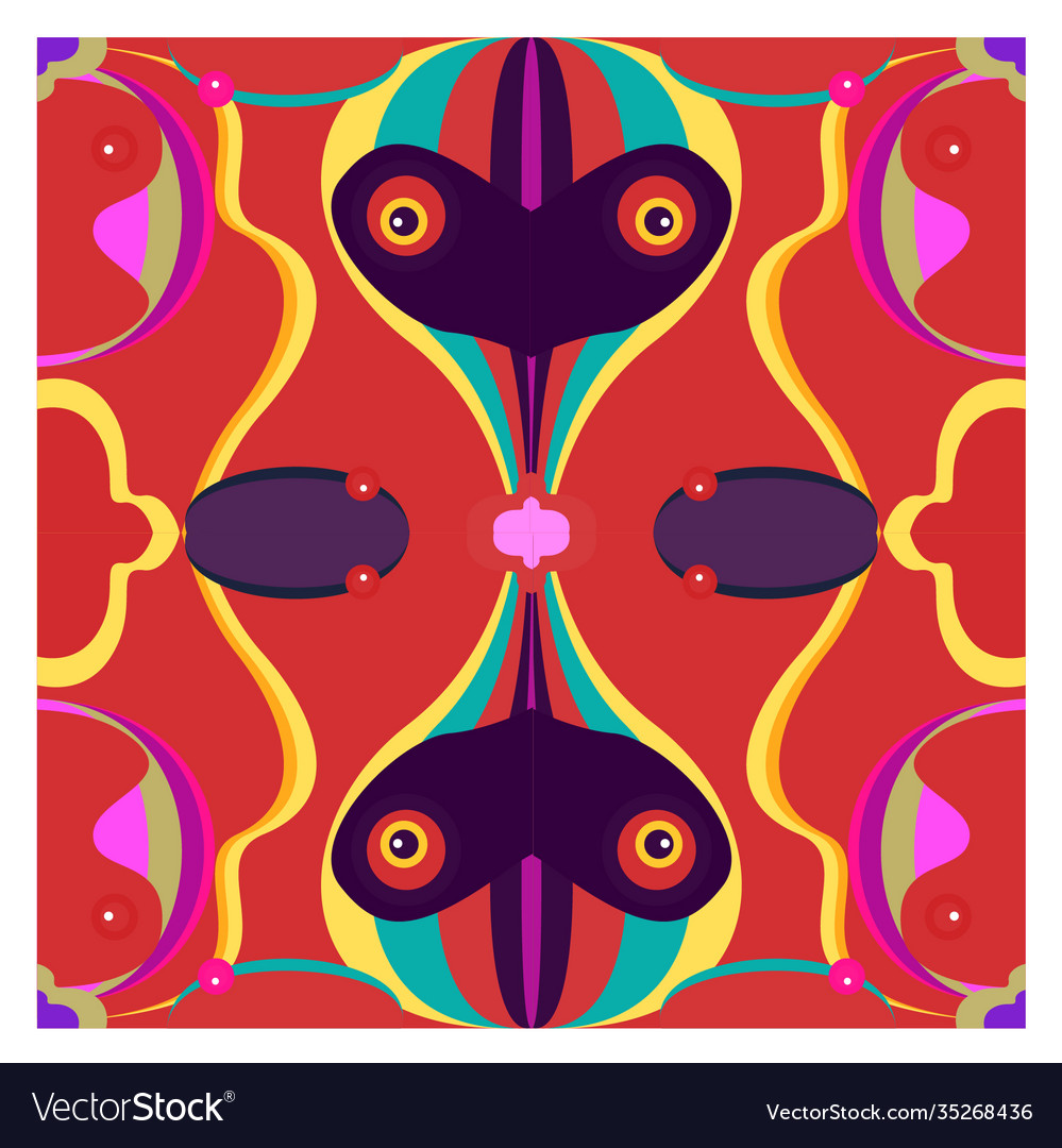 Colorful geometric and curve background pattern