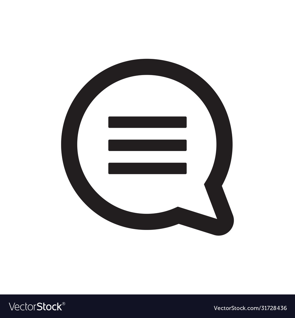 Comment icon simple sign for web site and mobile vector image Comment icon simple sign for web site and mobile