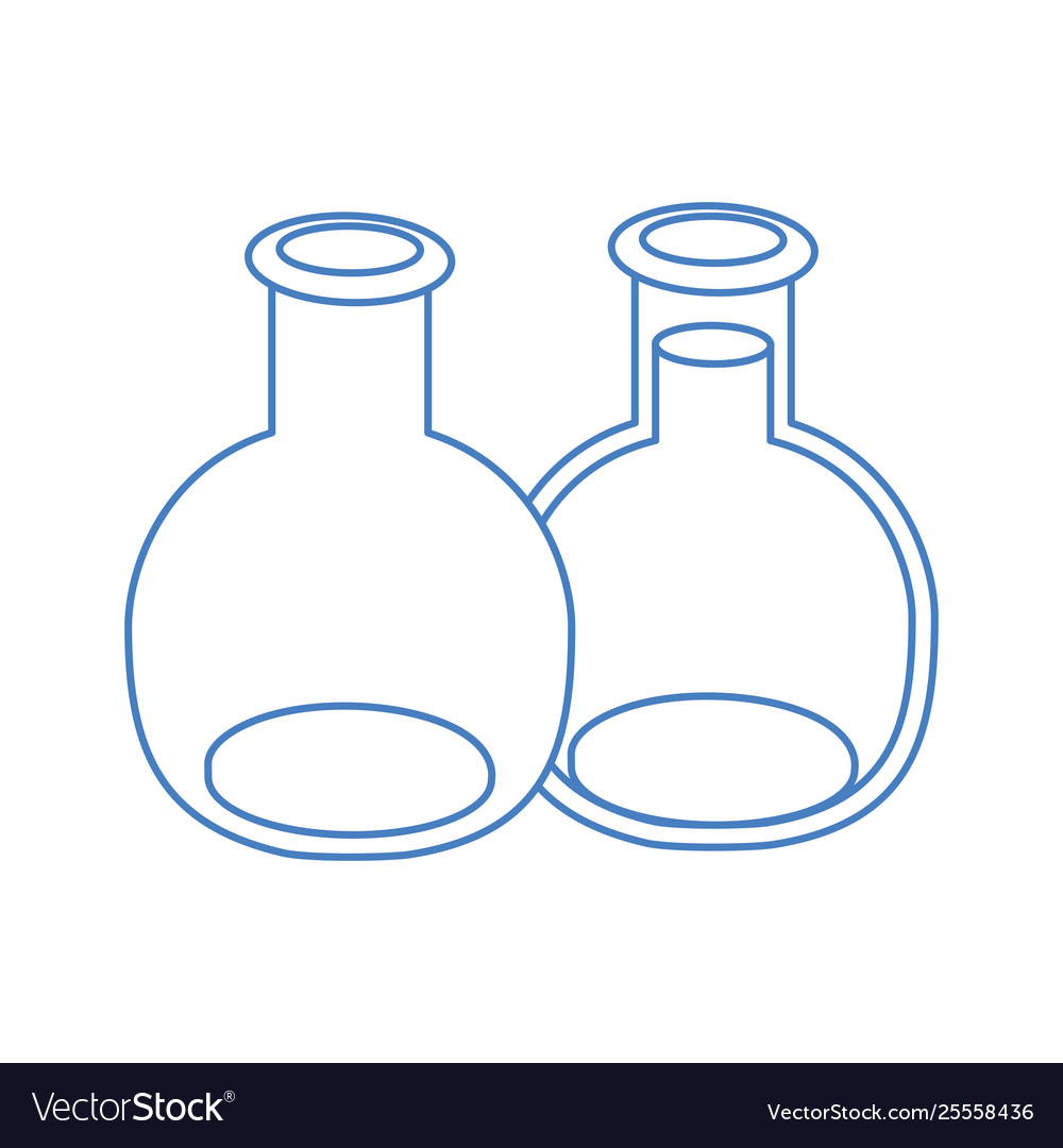 Laboratory instruments in white background
