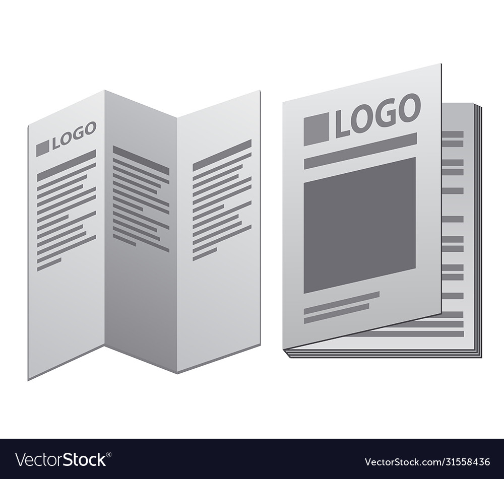 Leaflet and booklet vector image Leaflet and booklet