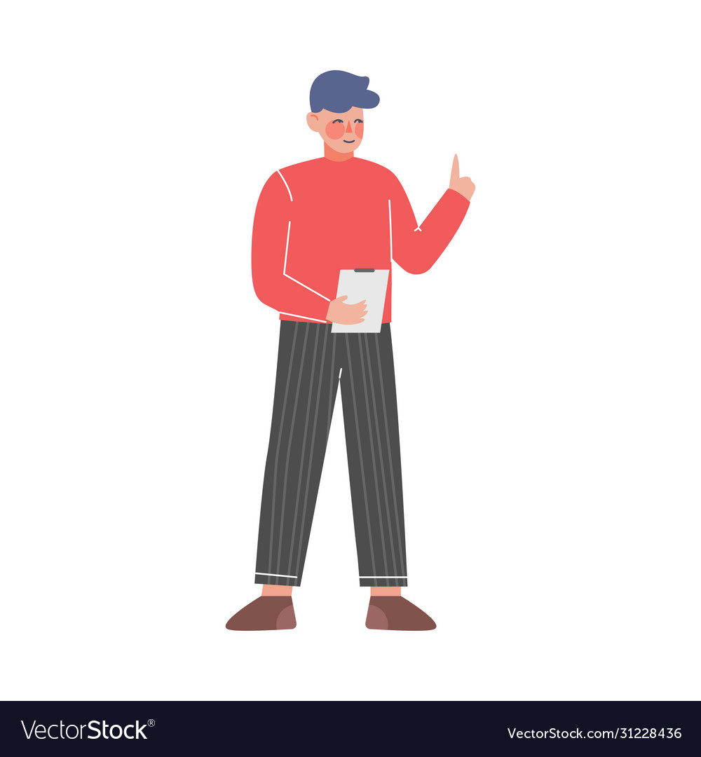 Man with To-Do List