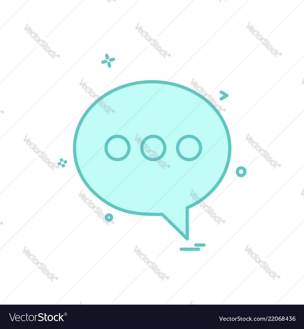 Message icon design Vector Image Message icon design