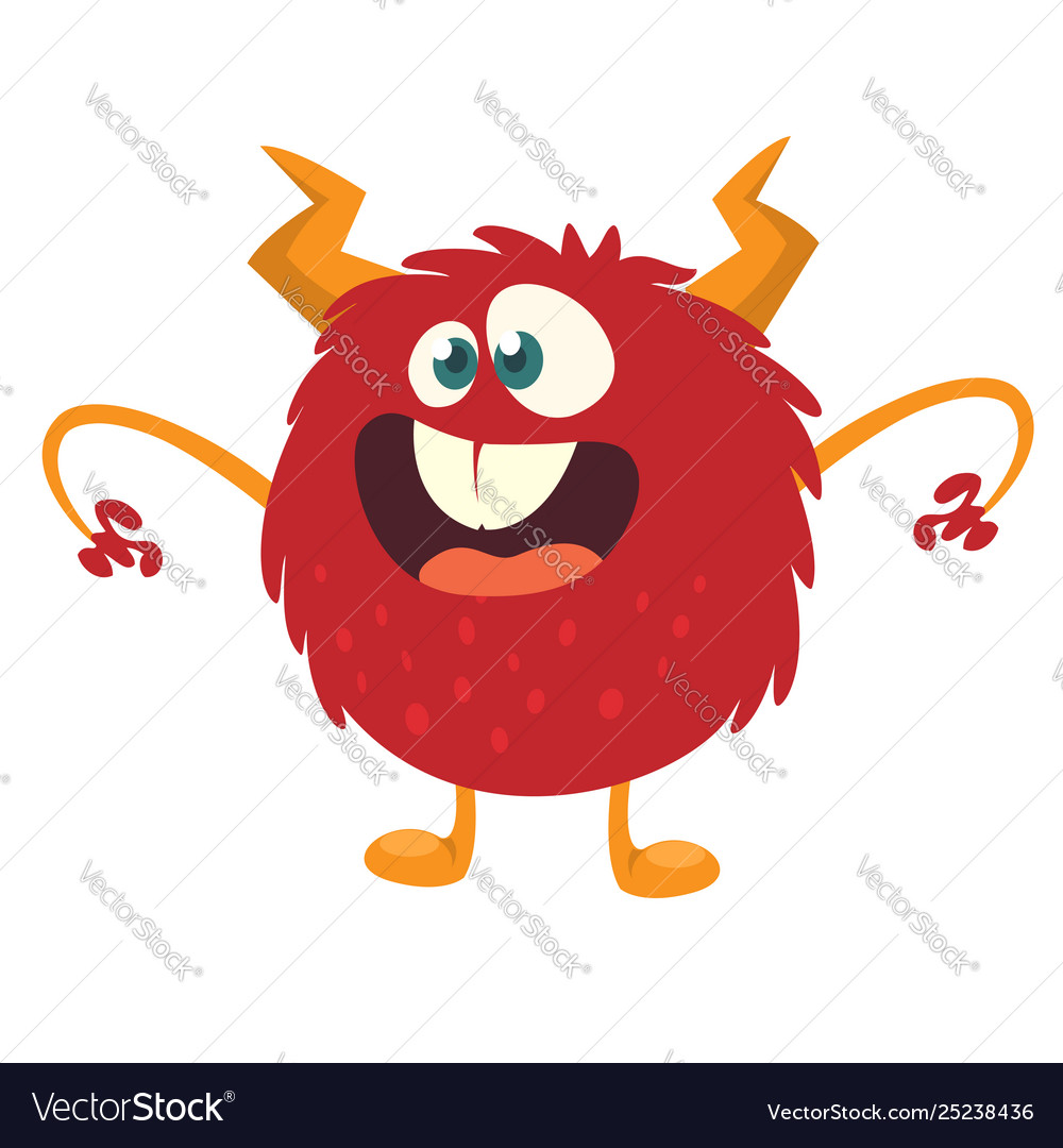 Scary cartoon monster Royalty Free Vector Image