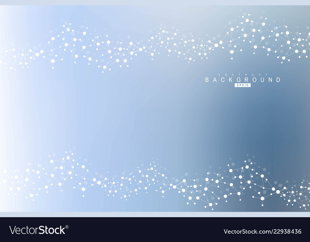 Science network pattern connecting lines and dots