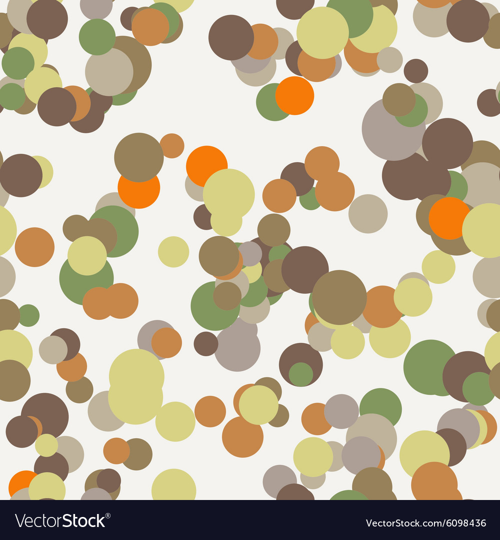 Seamless pattern of colored circles