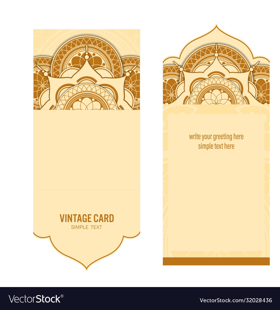 Template card with abstract background design Vector Image Template card with abstract background design