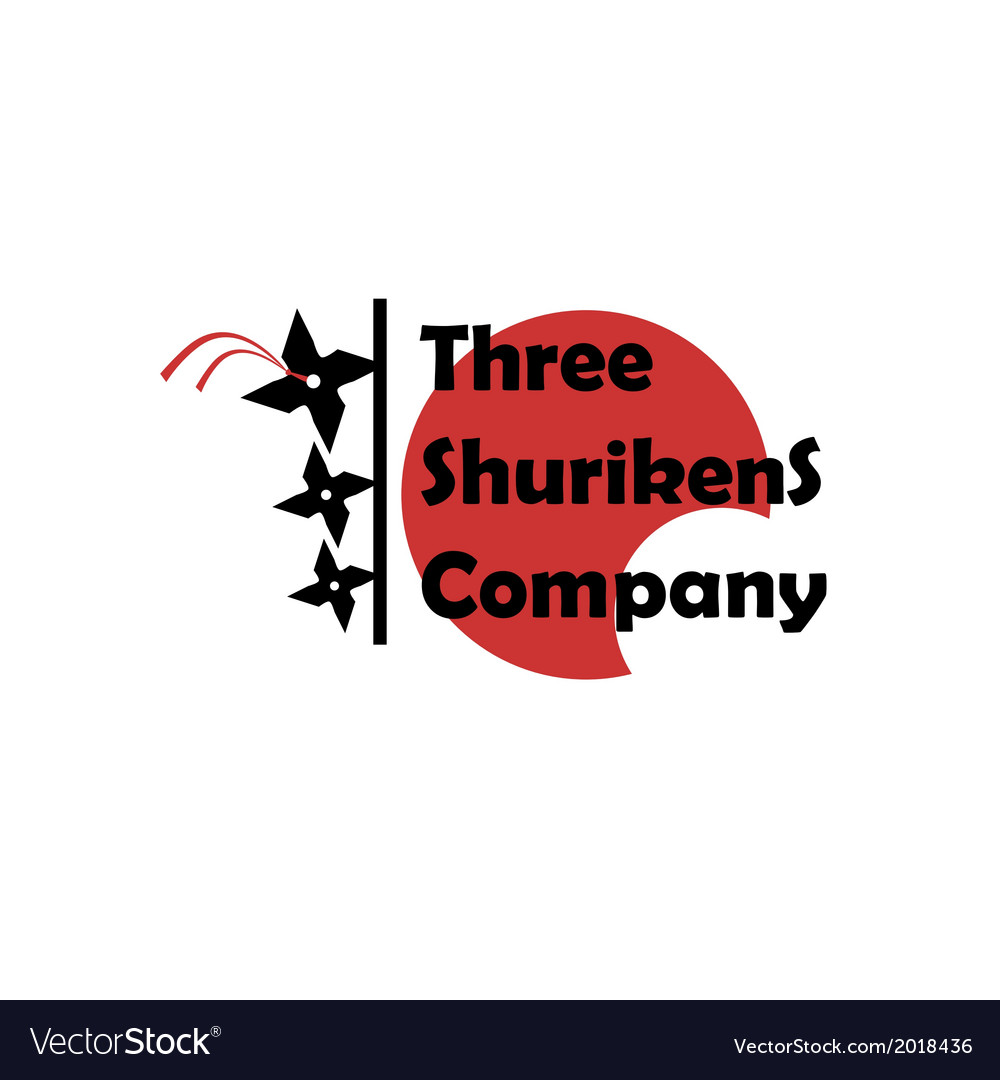 Three shurikens sign