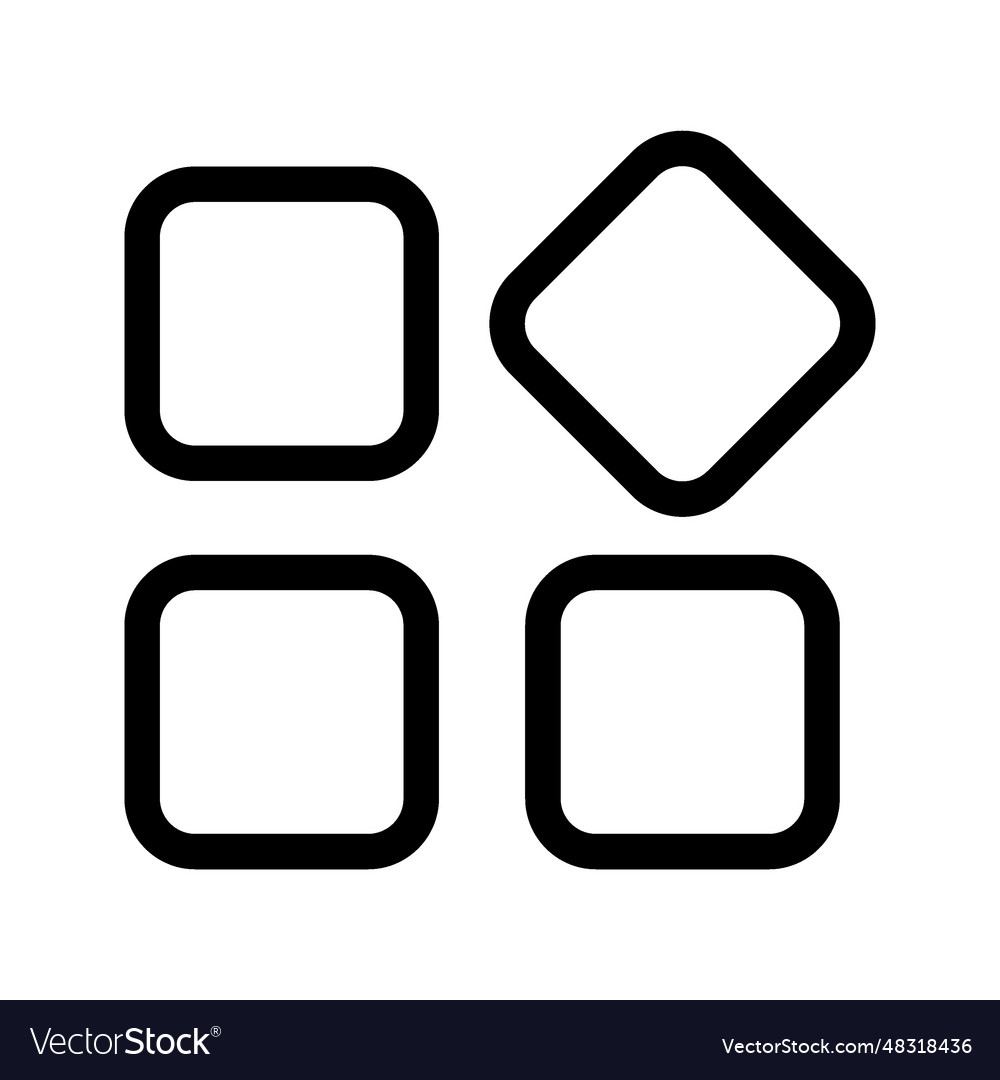 Widget icon Royalty Free Vector Image - VectorStock