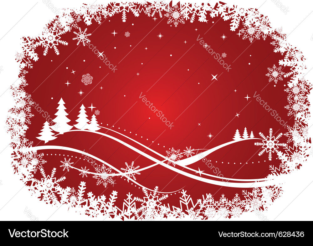 Winter christmas background Royalty Free Vector Image