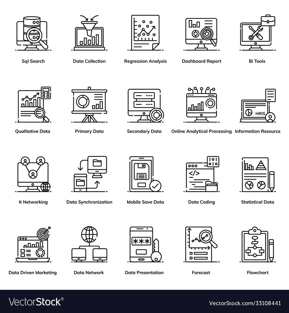 Big data organization in modern line style