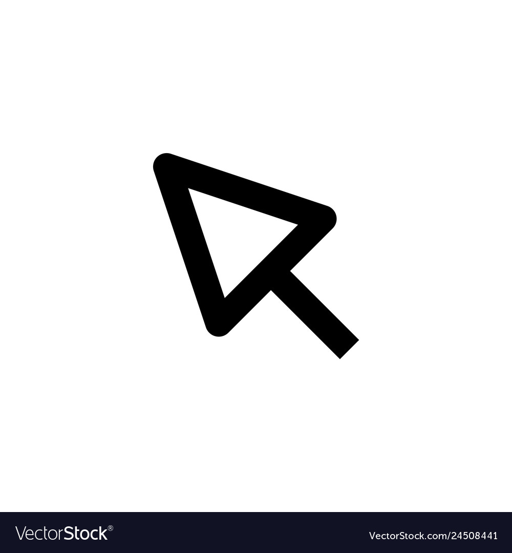 Click icon web arrow sign