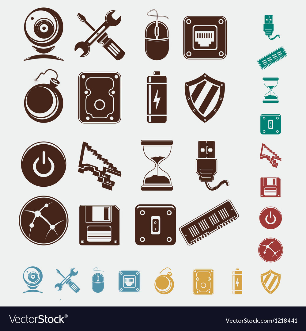 Computer icons set
