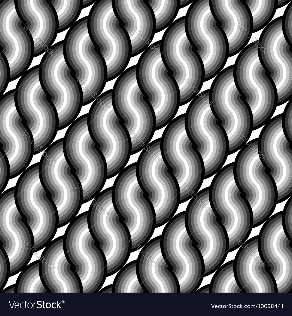 Design seamless monochrome waving pattern