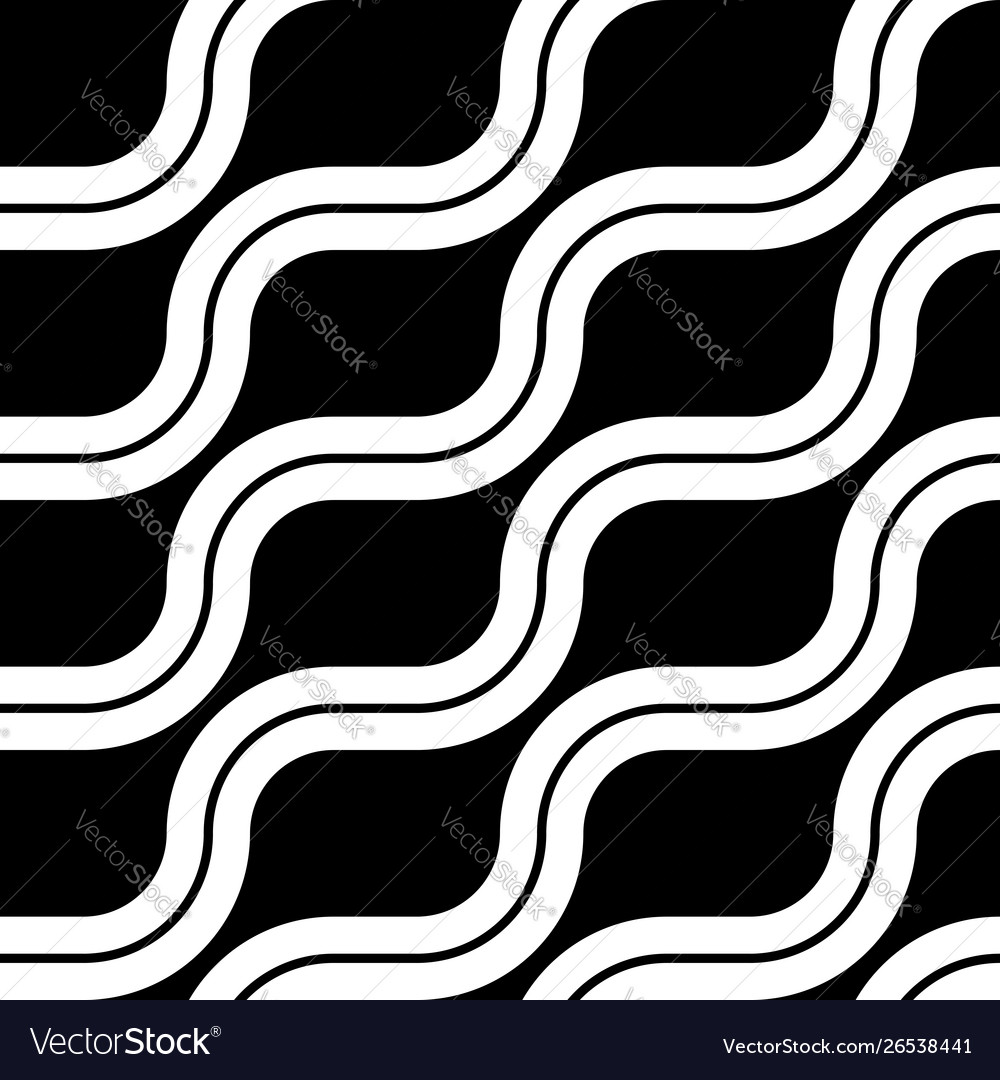 Design seamless monochrome zigzag pattern