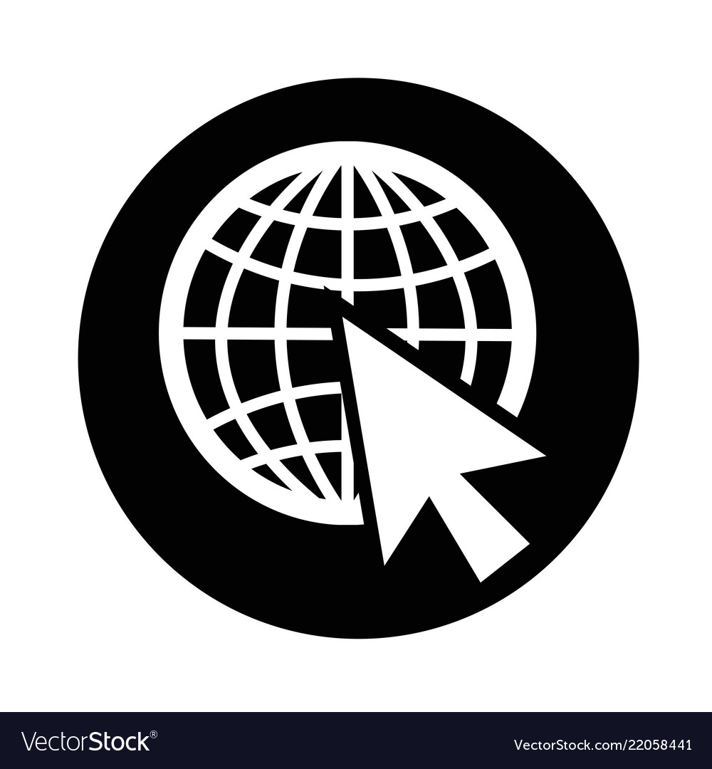 Go to web icon design vector image Go to web icon design