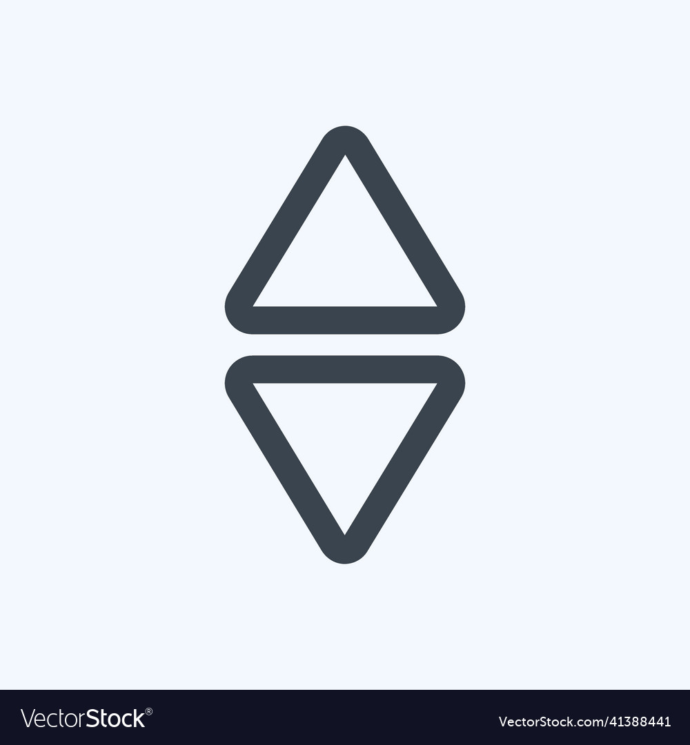 Icon scroll vertical - line stylesimple editable vector image Icon scroll vertical - line stylesimple editable