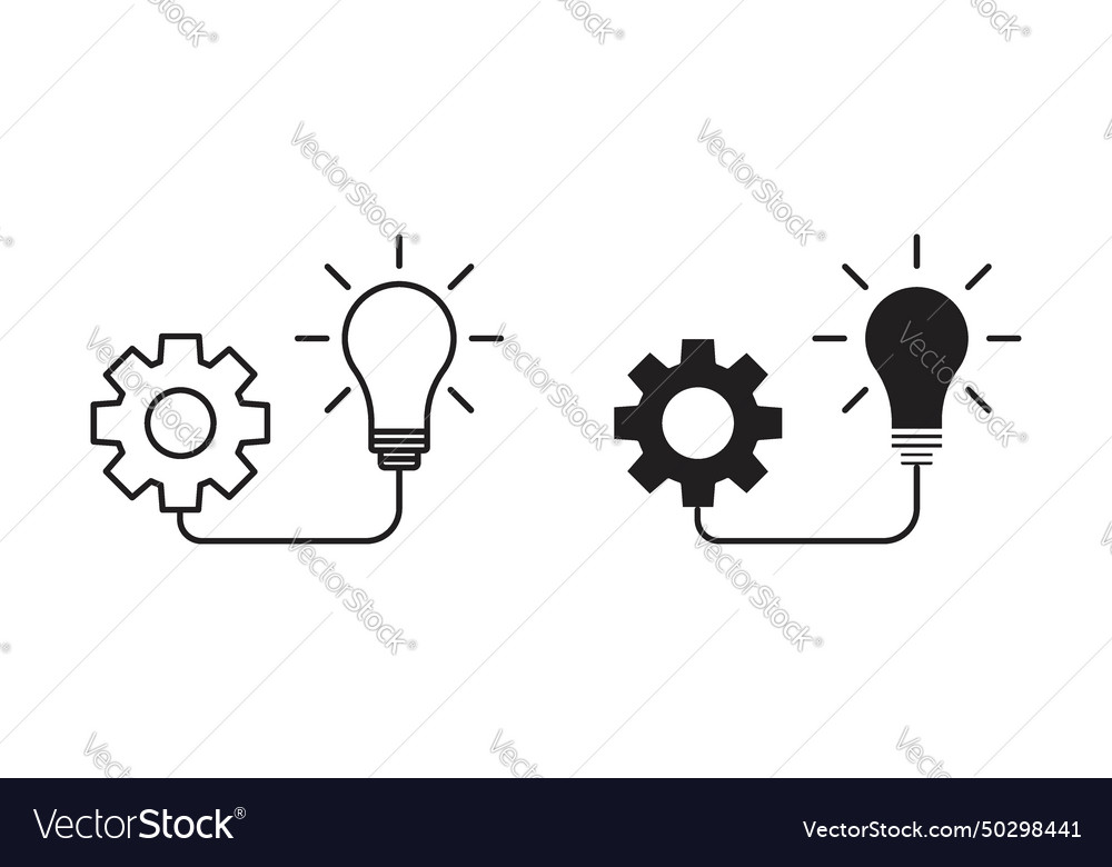 Implementation icon set business execute
