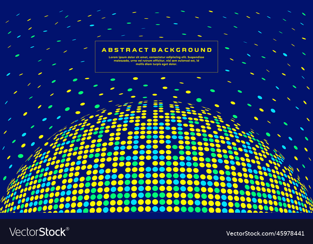 Modern abstract pixel circle background design vector image Modern abstract pixel circle background design