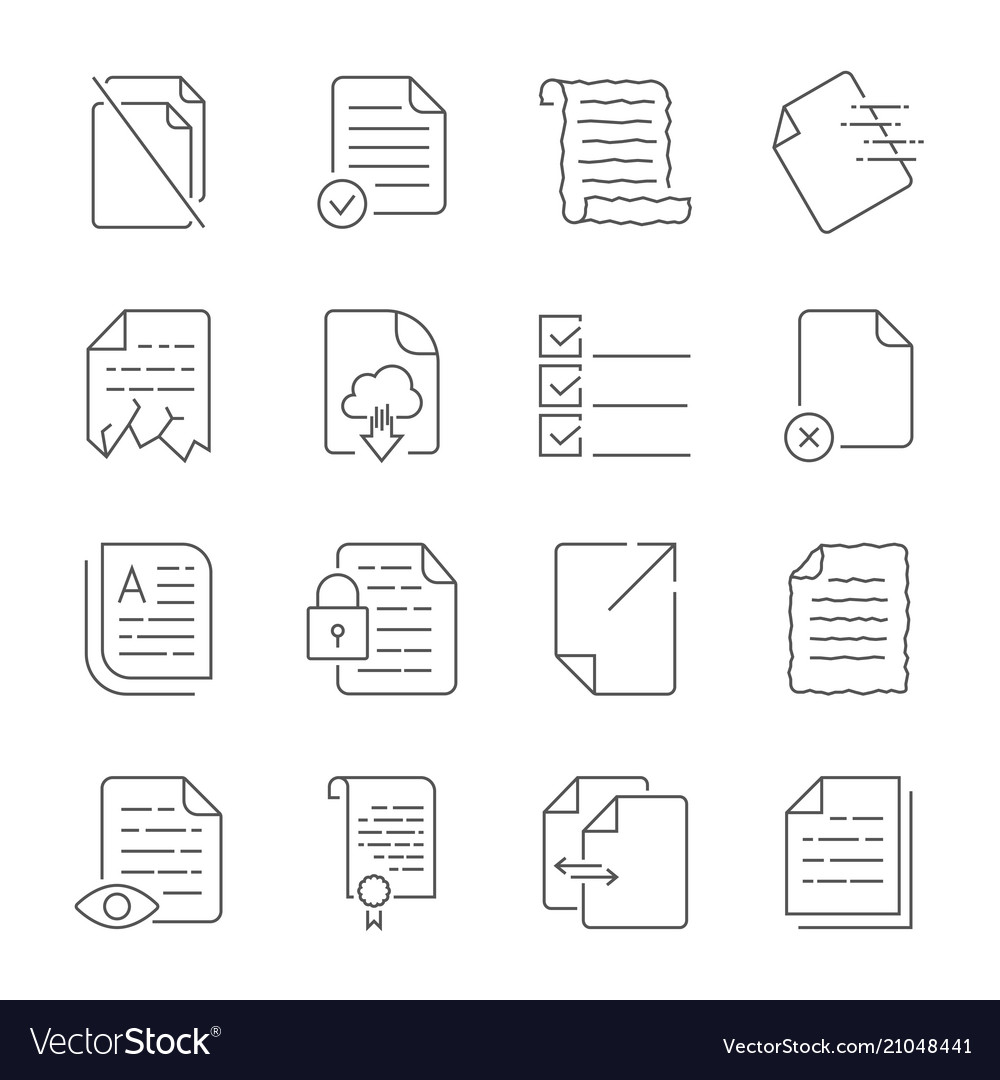 Simple set of icons for flow control