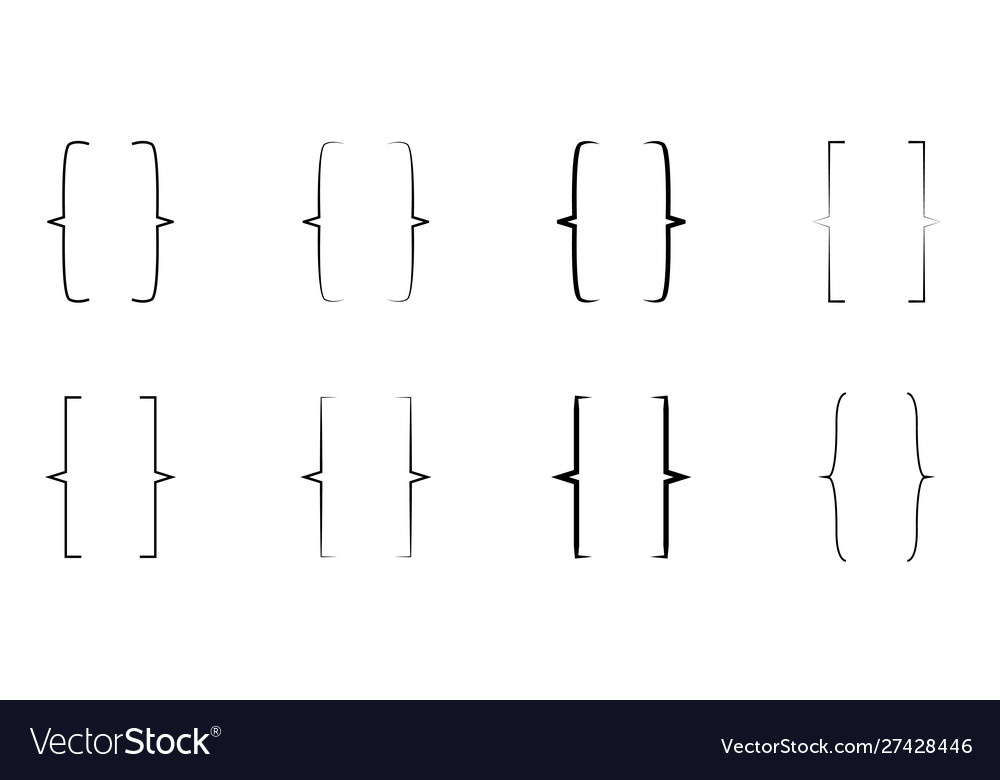 Different brackets set
