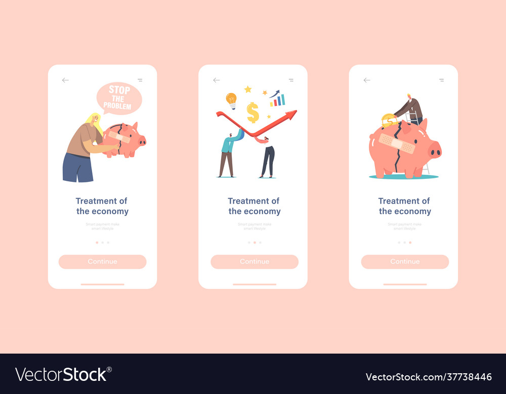 Economic recovery and treatment mobile app page