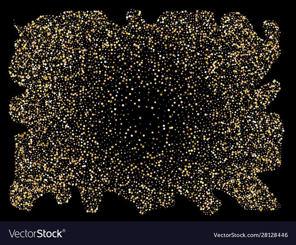 Festive falling confetti on a black background