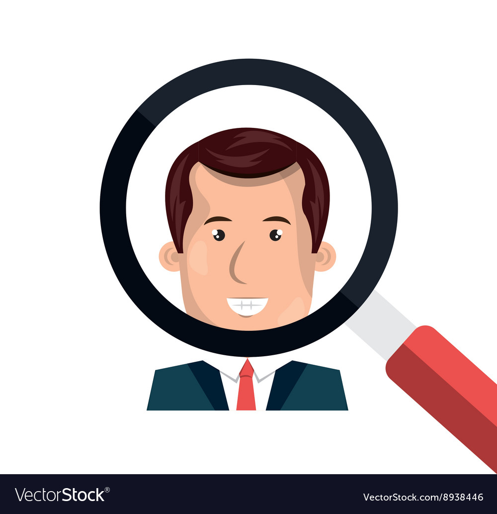 Find person design Royalty Free Vector Image - VectorStock