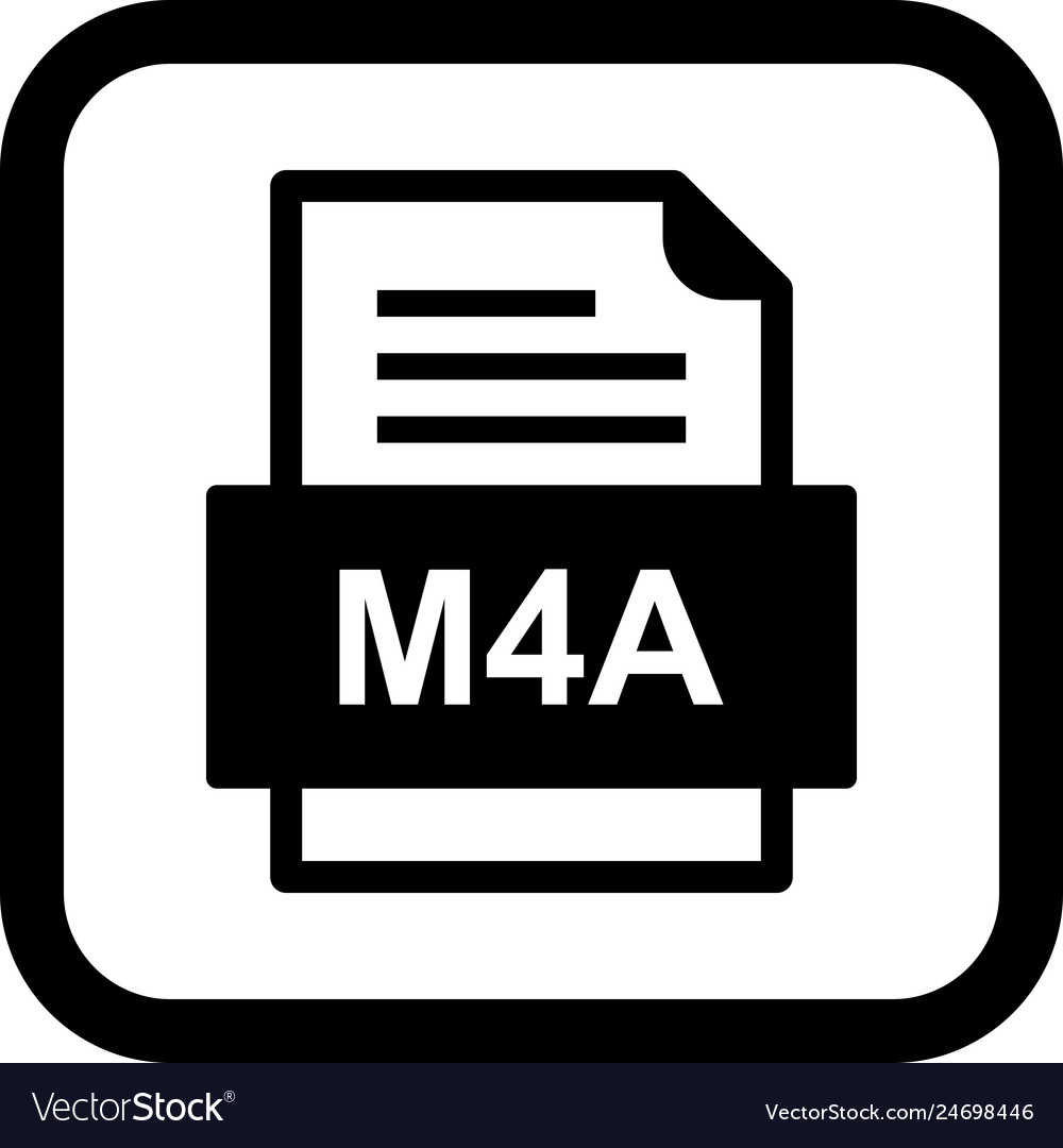 M4a file document icon