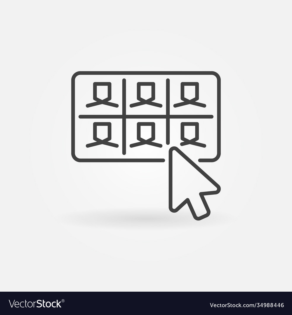Mouse click on video conference button line
