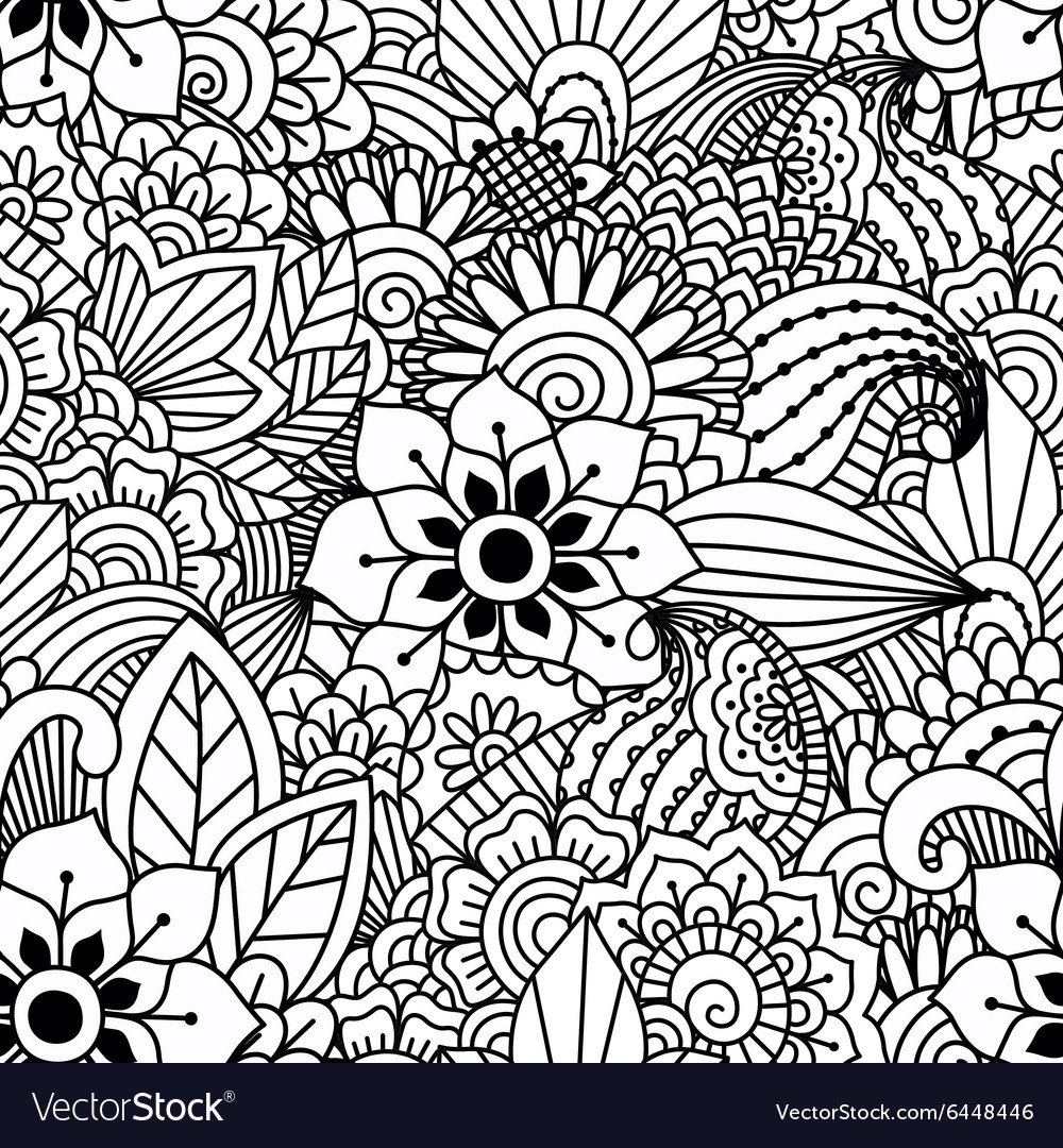 Seamless black and white background Royalty Free Vector