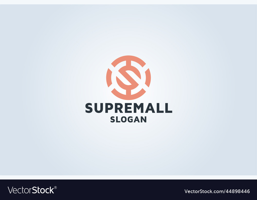 Supremall letter s logo Royalty Free Vector Image