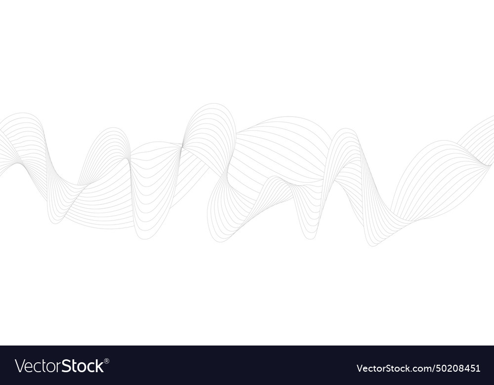 A pattern of smooth wavy lines template Vector Image A pattern of smooth wavy lines template