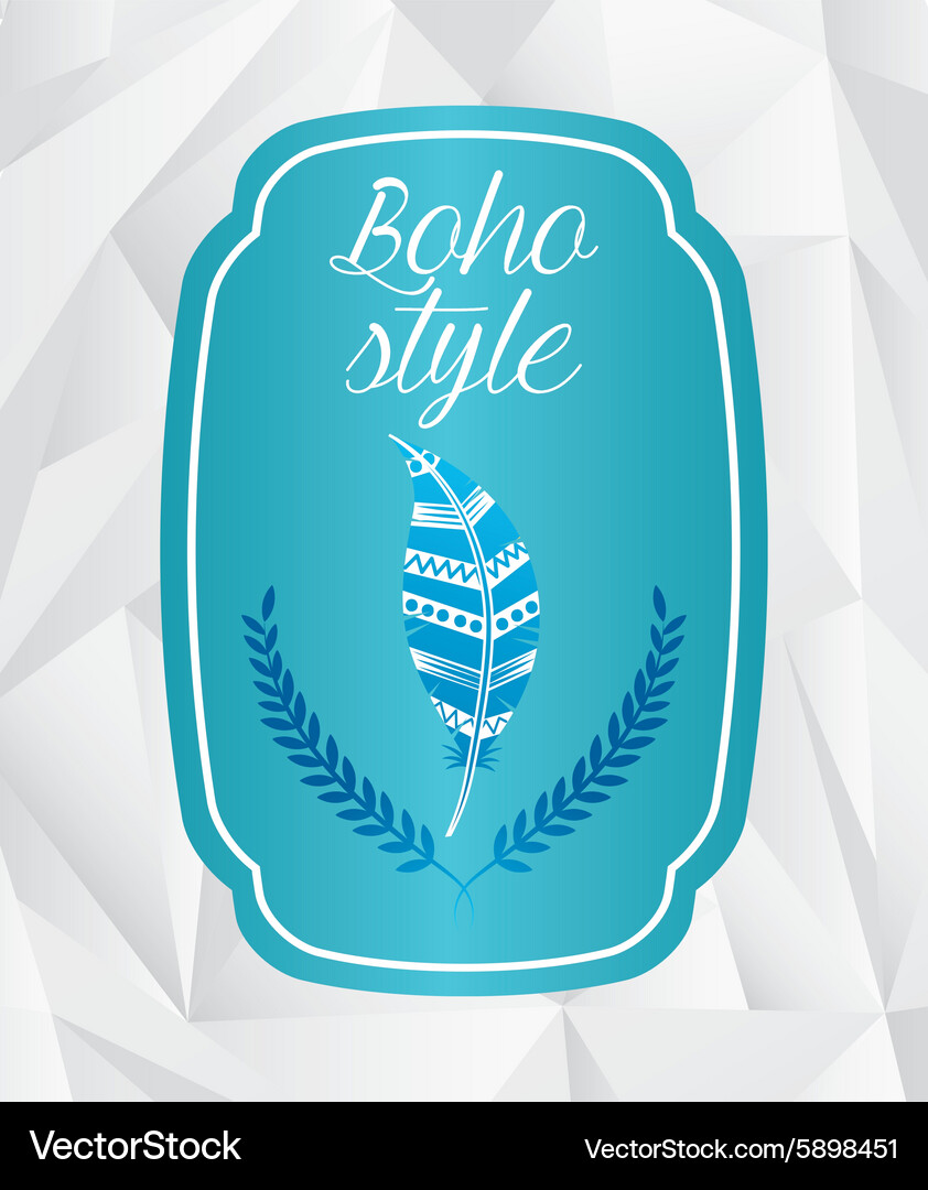 Boho style Royalty Free Vector Image - VectorStock