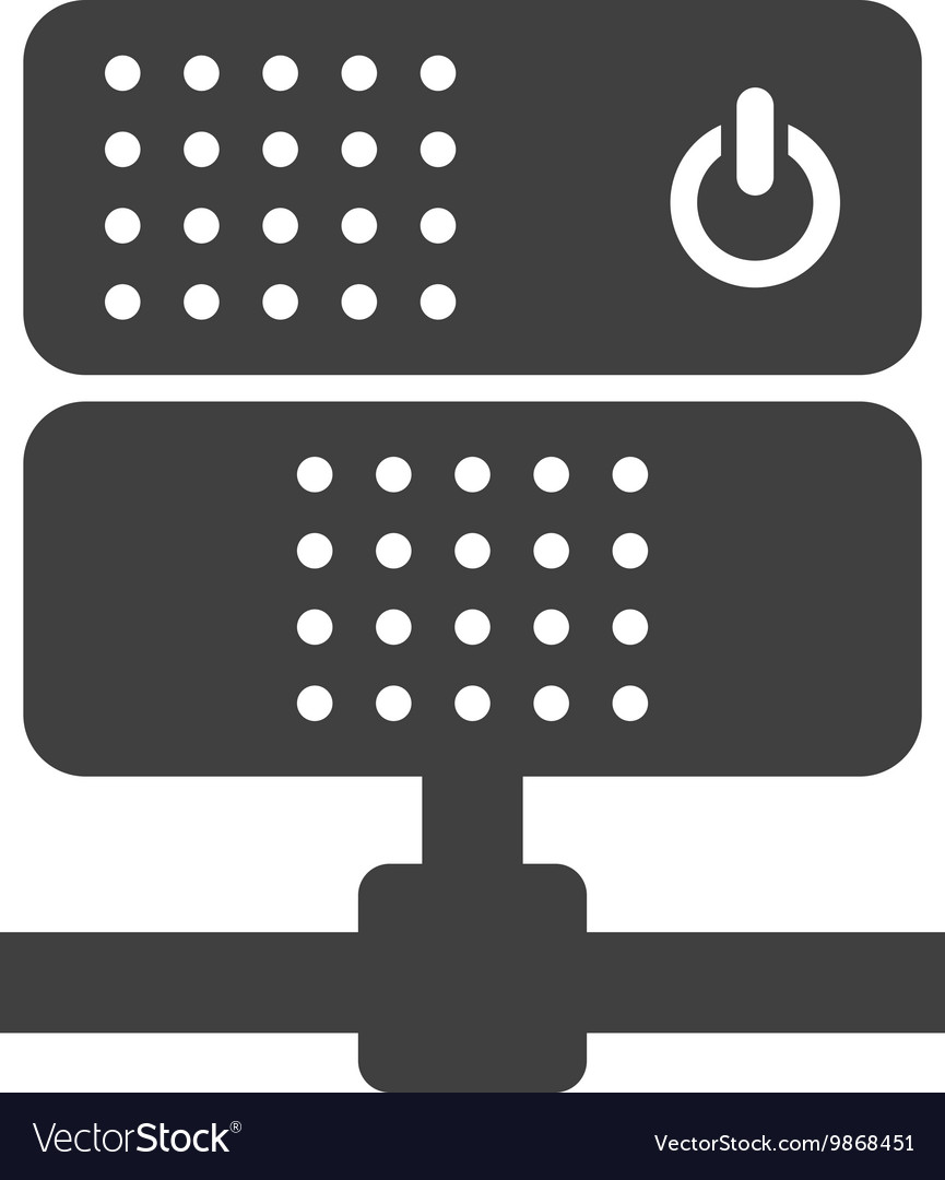 Network server power button icon
