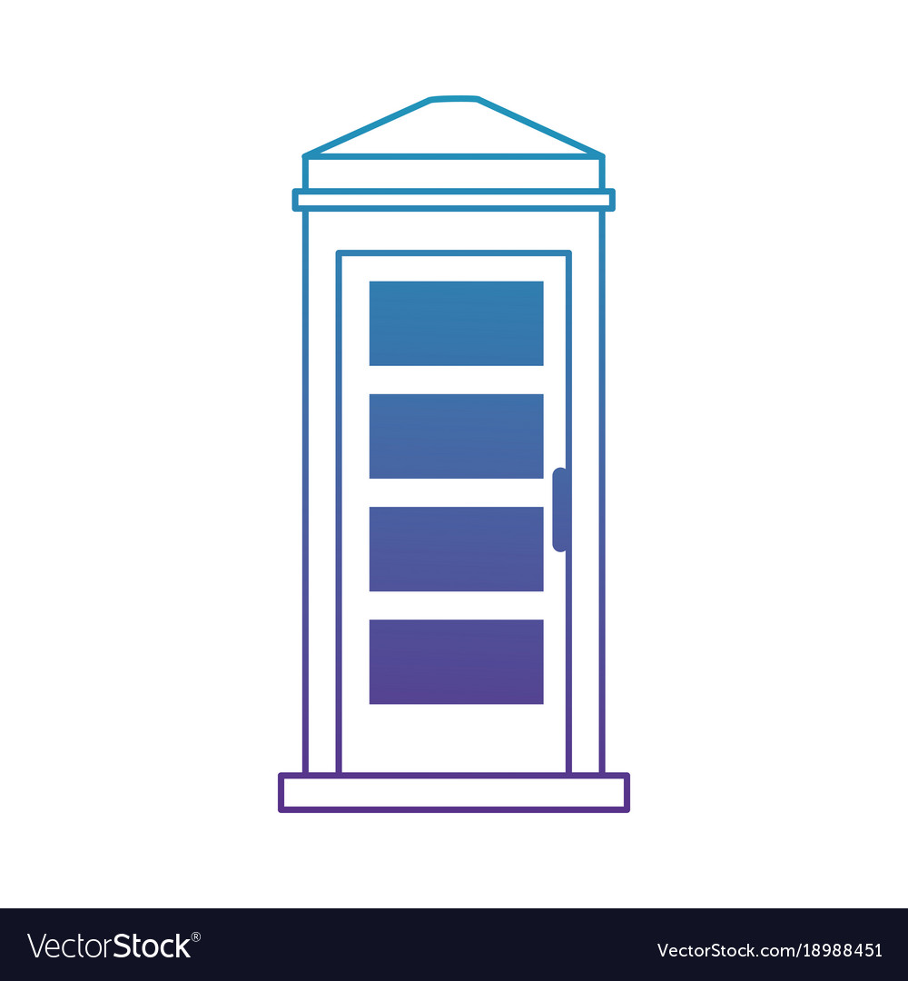 Phone booth isolated icon