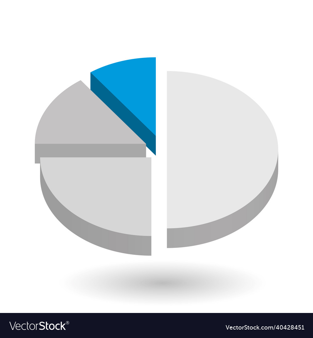 Pie chart design element Vector Image Pie chart design element