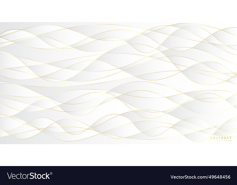 Abstract background with gold waves luxury paper