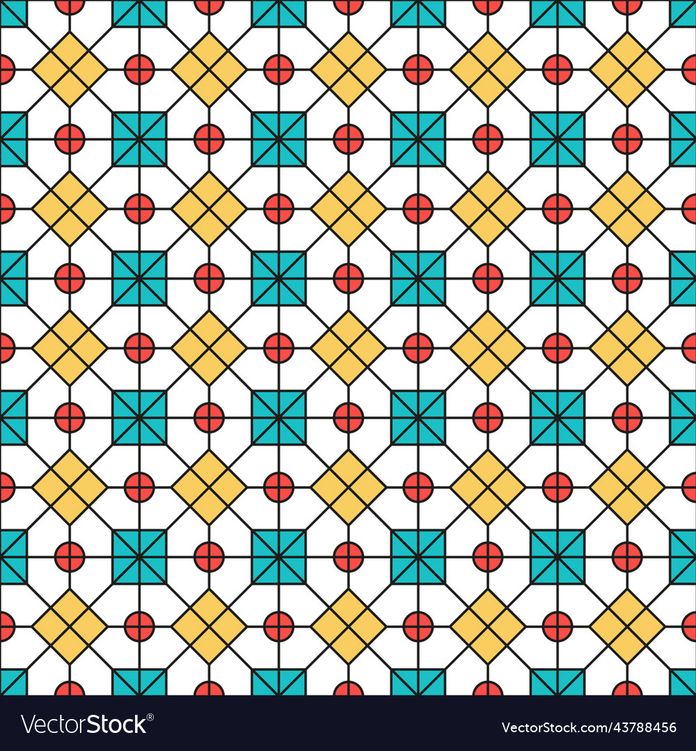 Abstract tile pattern