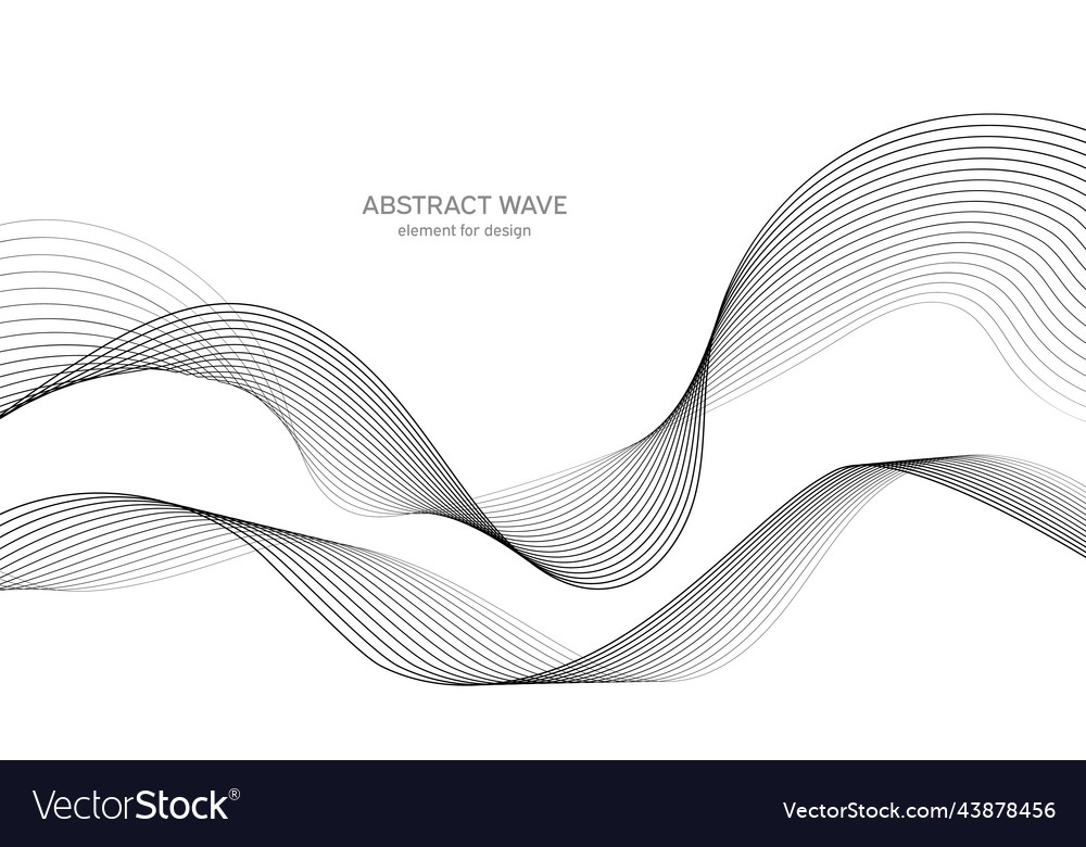 Abstract wave element for design digital vector image Abstract wave element for design digital