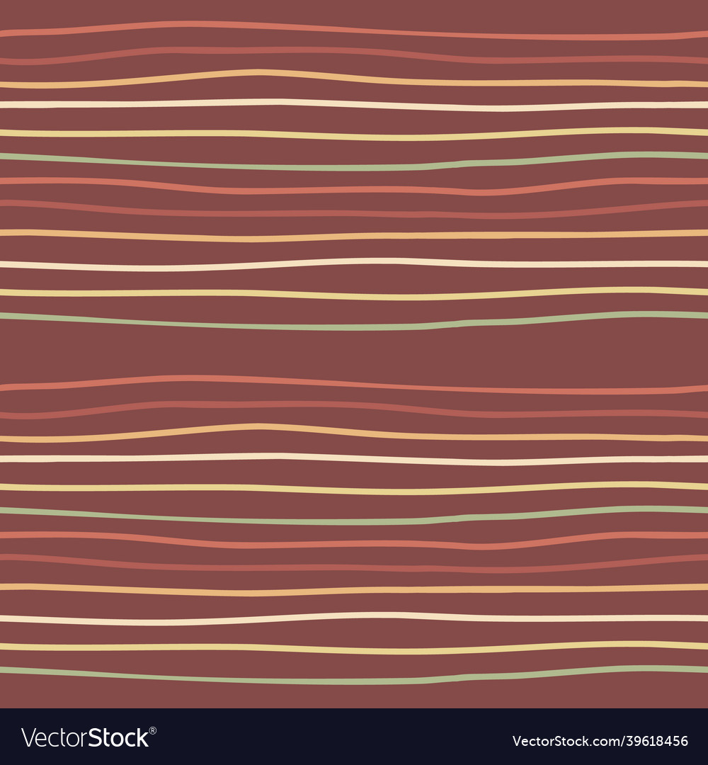 Boho hand drawn stripes pattern repeat Royalty Free Vector