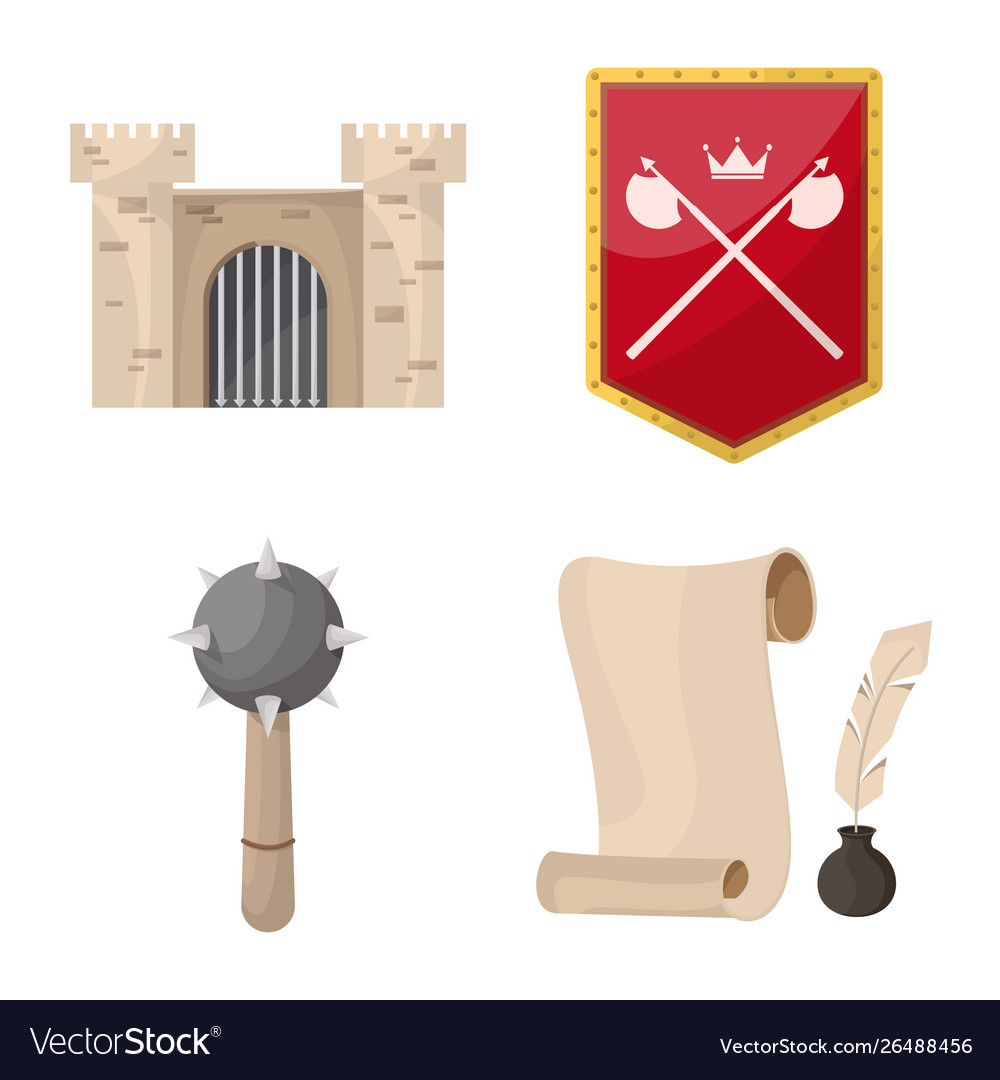 Isolated object medieval and history symbol Vector Image Isolated object medieval and history symbol